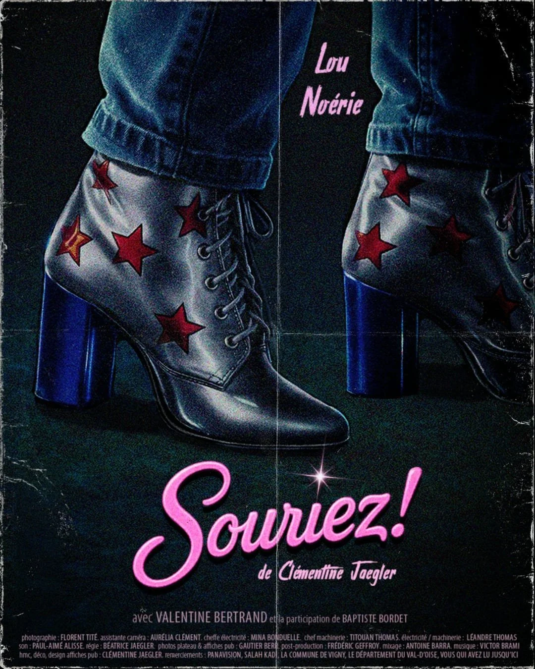 Affiche du film intitulé "Souriez" de Clémentine Jaegler. Mixé par Antoine Barra en 2026
