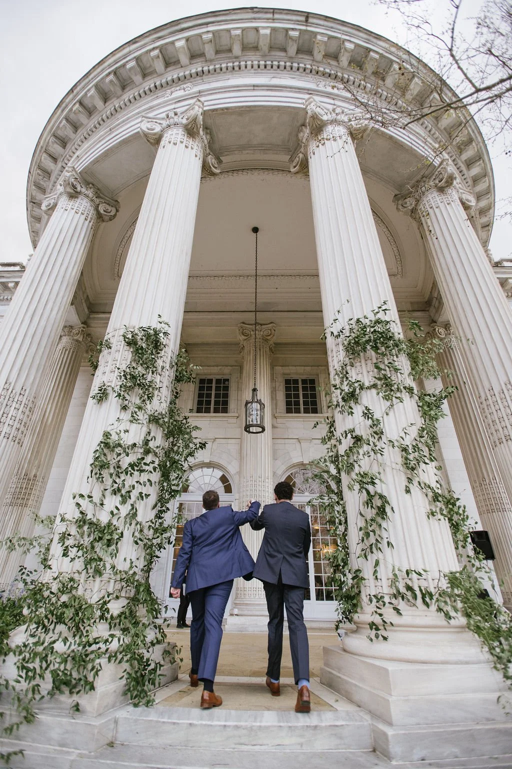 Winding Columns of Greenery at DAR