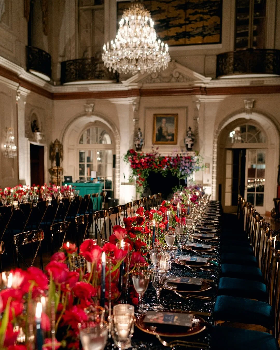 When the couple almost went with all-white florals&hellip; then chose color instead.

You get this kind of wow. Bold choices, unexpected combinations, color-blocked tables, jewel-toned blooms, and a mantle moment that made the whole room stop.

Worki