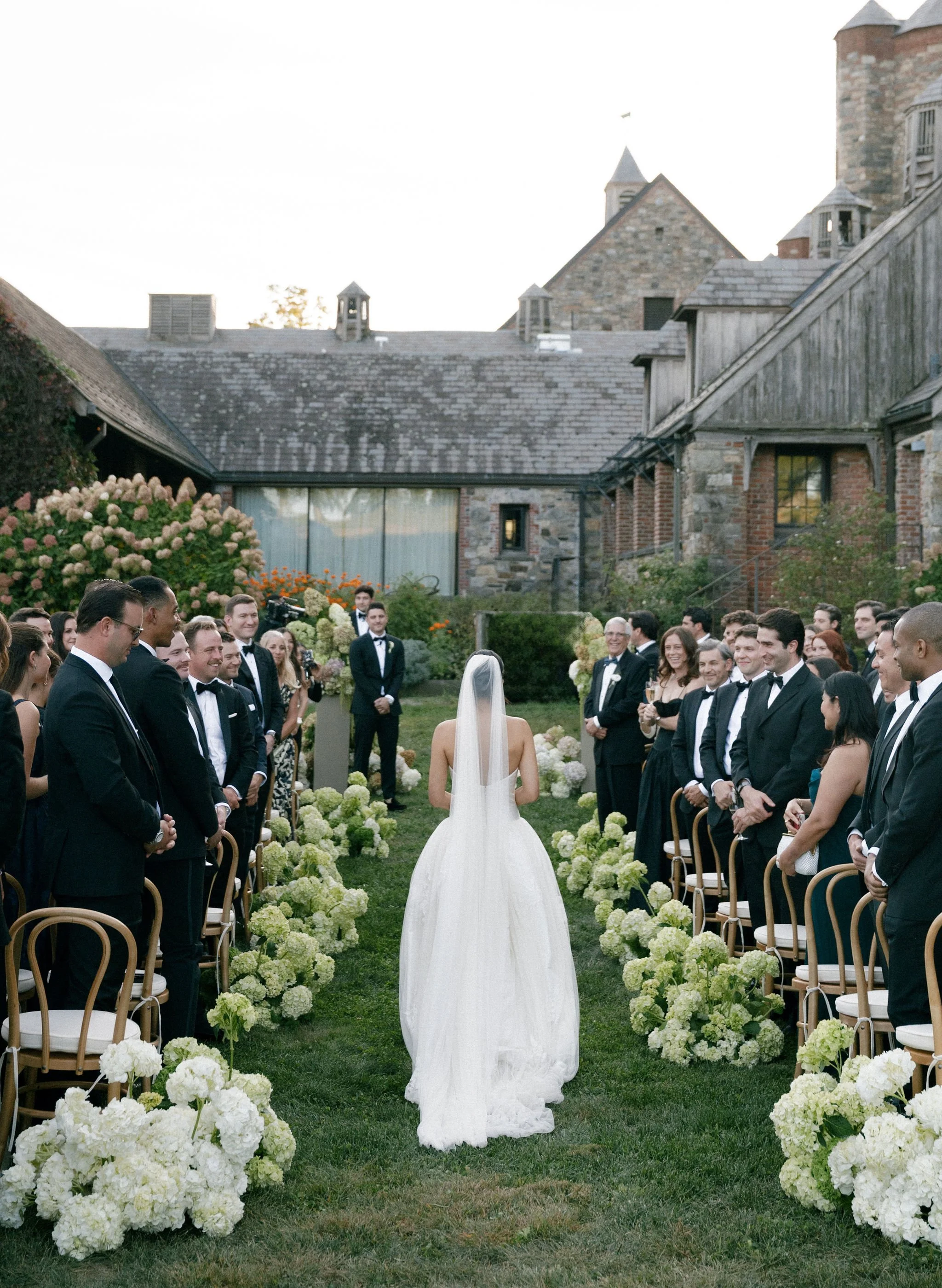 Sculptural Hydrangea Chic at Blue Hill At Stone Barns