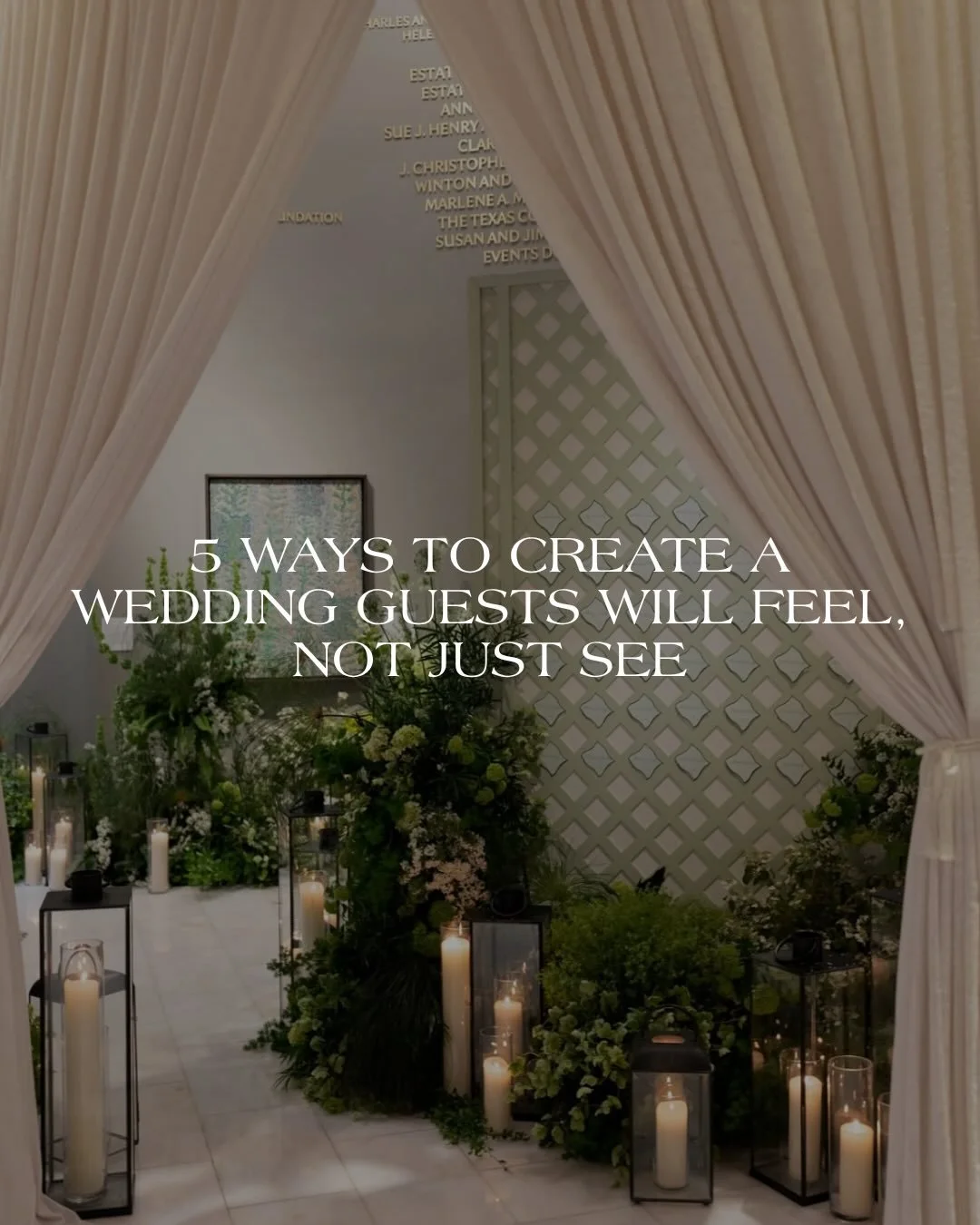We design florals with one question in mind, how will this be experienced?

Not in an obvious way, but in how the space comes together over the course of the day, how guests move through it, where they pause, and what draws them in.

As a team, that 