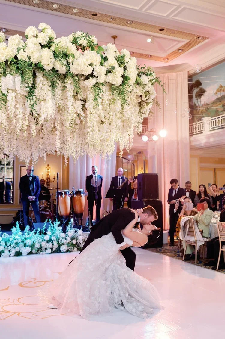 Lush Dance Floor Florals at The Willard (Weddings)