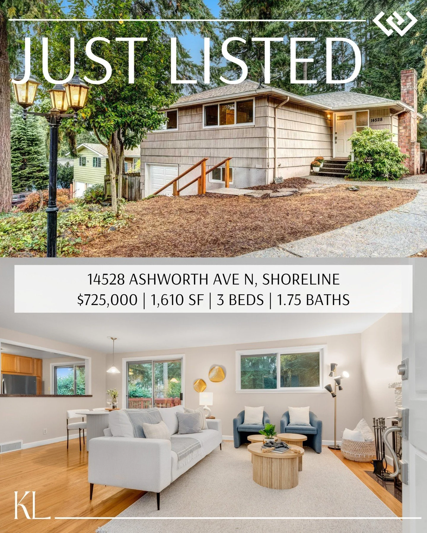 ✨ Just Listed in Shoreline! ✨
Welcome to this delightful Parkwood bungalow, a perfect blend of comfort, convenience, and charm. Featuring 3 bedrooms, 1.75 baths, and 1,610 SF of living space, this home offers a bright kitchen, spacious entertaining d