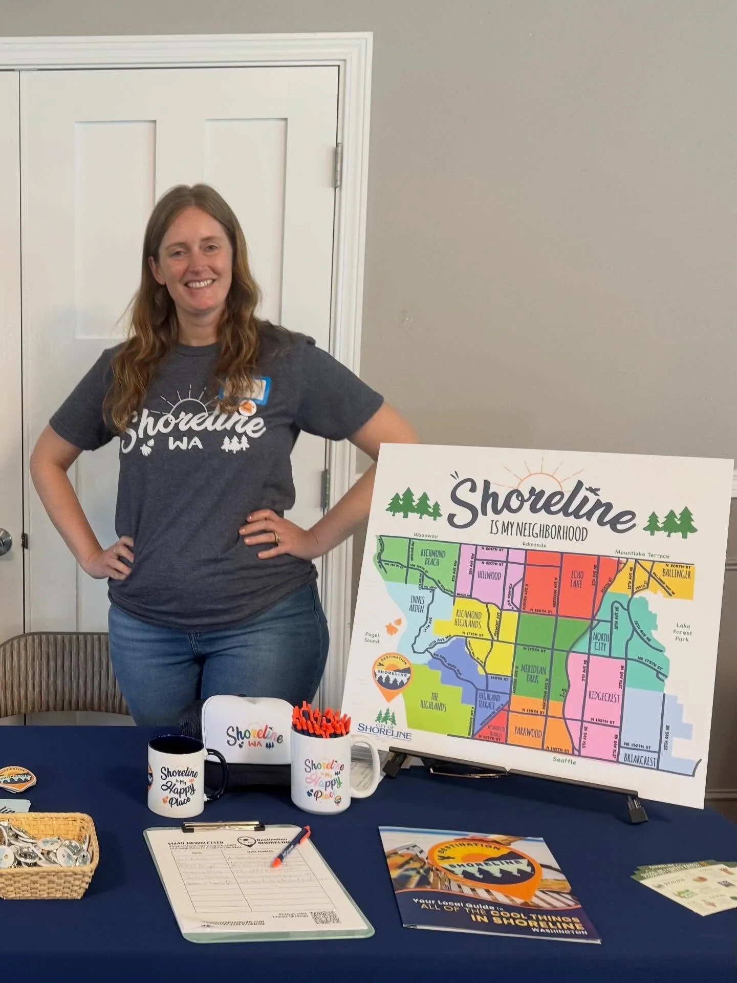 Tabling season is here! I love representing @destination.shoreline at community events. Today was a gathering at the Innis Arden Clubhouse for local organizations that support the Shoreline community. I met so many wonderful people and connect with s