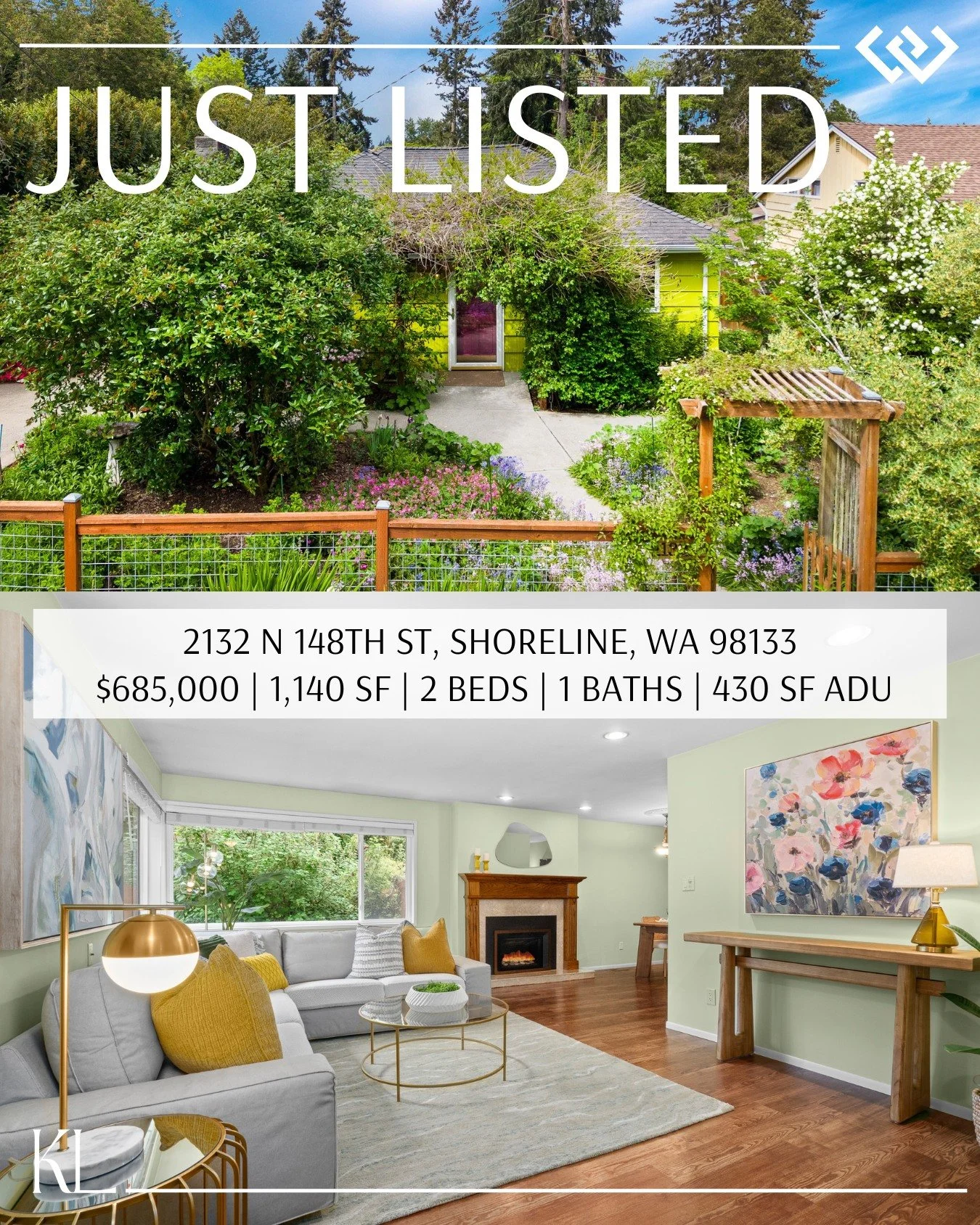 Just listed in Shoreline ✨🌿 Welcome to La Casa de los Colores &mdash; a one-of-a-kind sanctuary where thoughtful design, mature gardens, and everyday living come together in the most magical way. Tucked behind lush landscaping, winding garden paths,