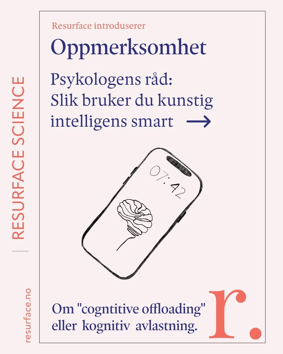 Tips fra psykologen: slik bruker du KI smart 🧠

#kognitivavlastning #oppmerksomhet #KI #kunstigintelligens #psykologi