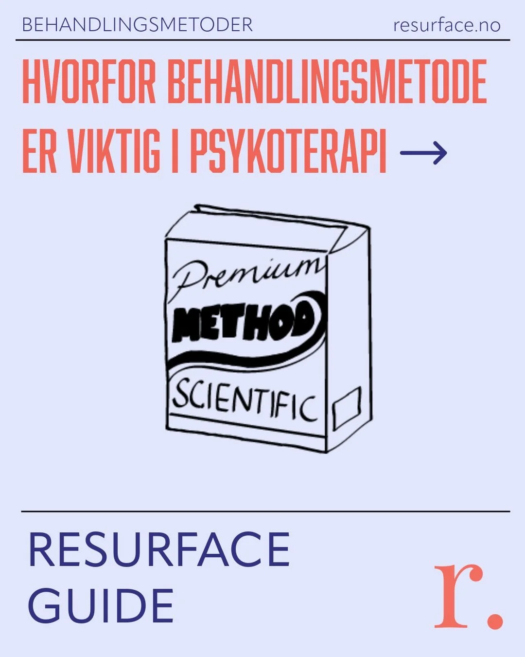 Derfor er behandlingsmetode viktig i psykoterapi -&gt;

Illustrasjon: @odajernberg &amp; @juliemelsom 

#psykologi #metode #behandling #resurfaceguide