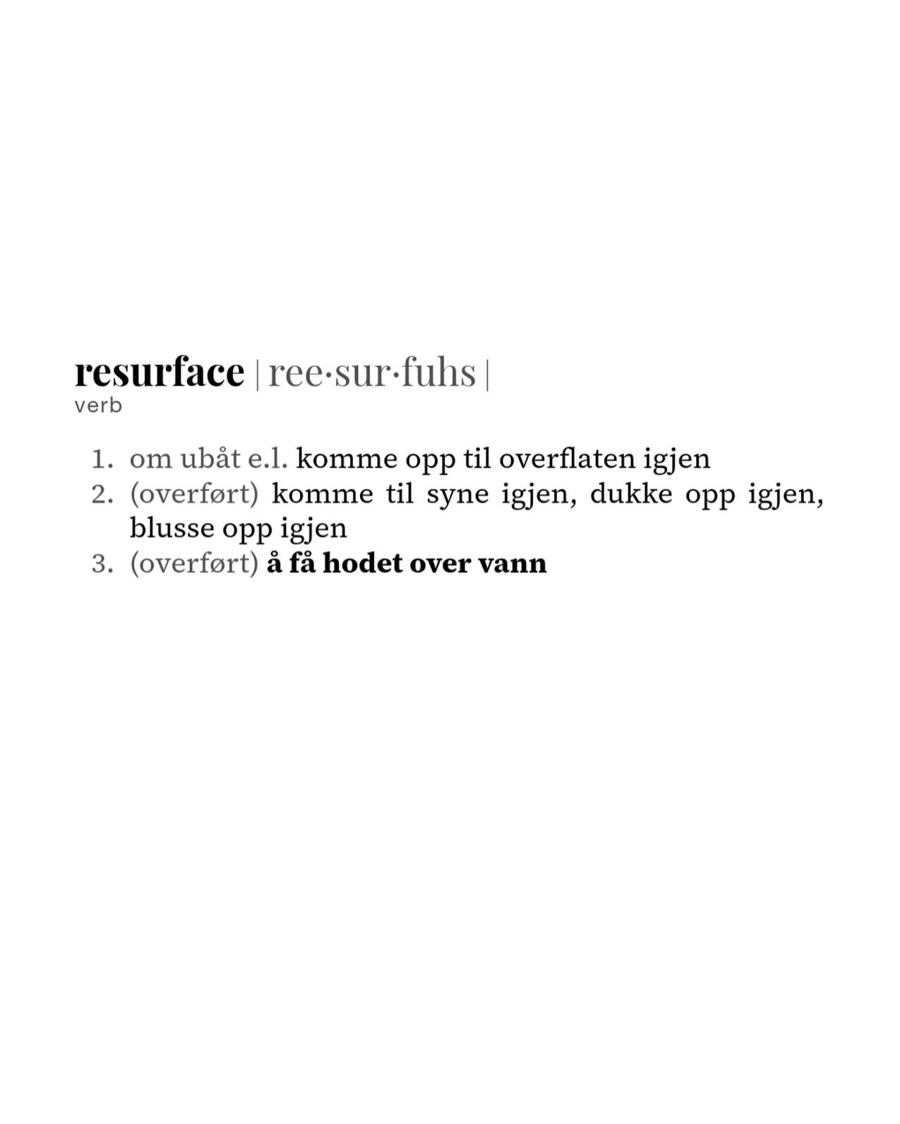 I Resurface mener vi at n&oslash;kkelen til robust psykisk helse ligger i kunnskap og en balansert livsstil. 

Vi gir deg b&aring;de innsikt og individuell behandling slik at du kan skape det livet du virkelig &oslash;nsker &aring; leve. Bes&oslash;k