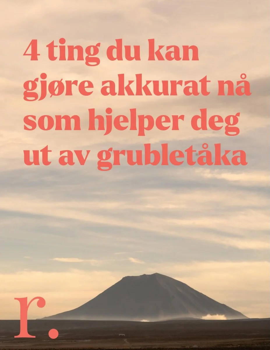 Slik kommer du deg ut av grubling 👉

#tankekj&oslash;r #metakognitivterapi #psykologitips