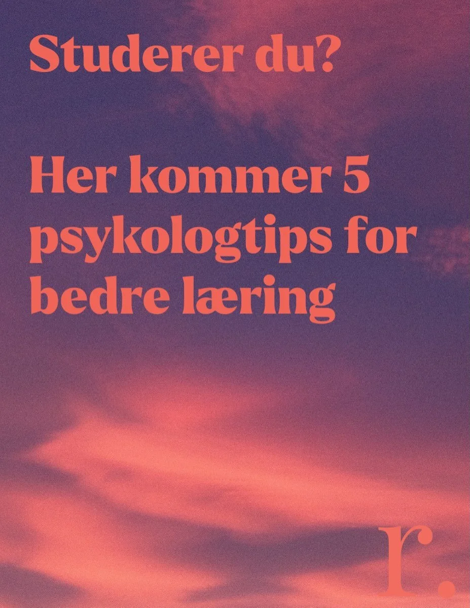 Er du student? Eller &oslash;nsker du &aring; l&aelig;re noe nytt? Test ut noen av disse teknikkene -> 

🖍️ @juliemelsom 

#psykologi #student #l&aelig;ring
