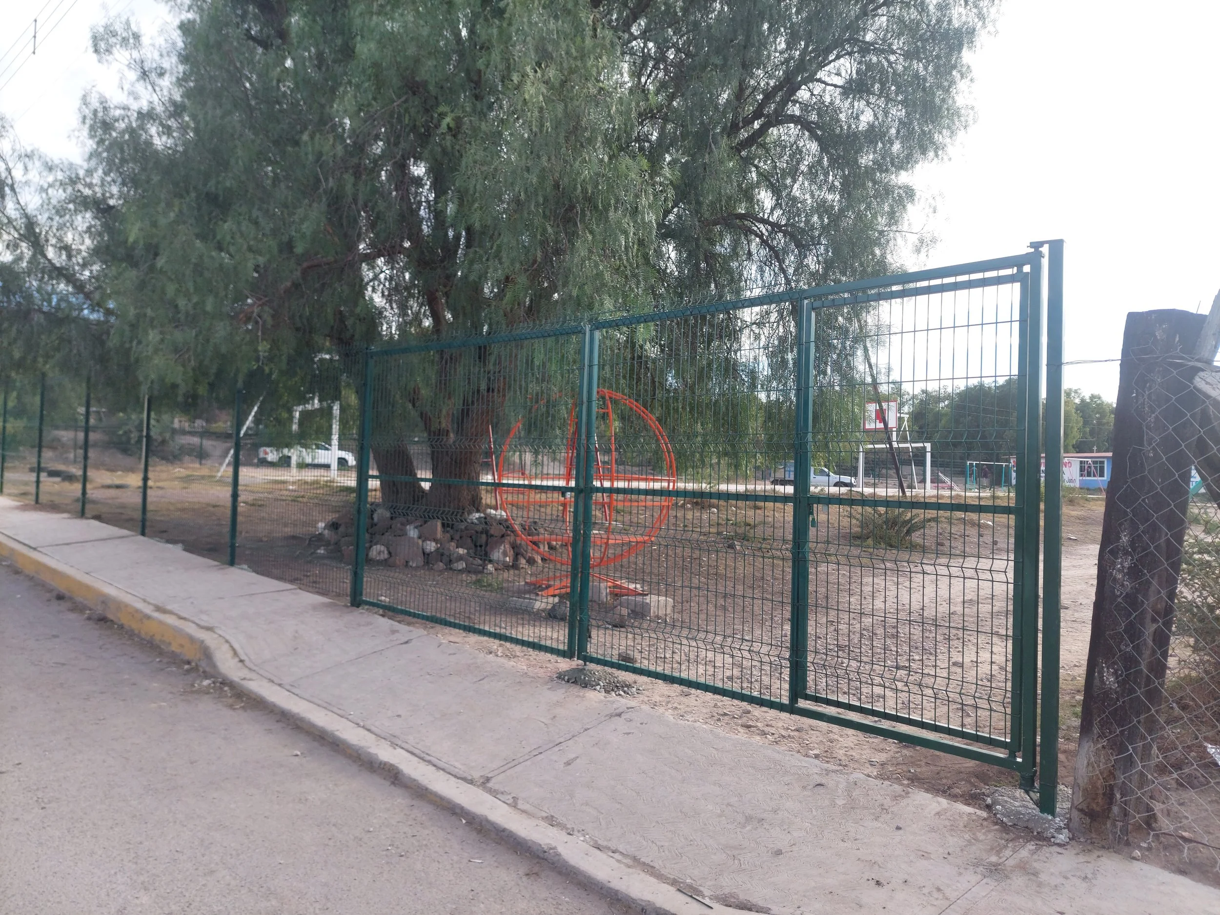 Malla electrosoldada verde