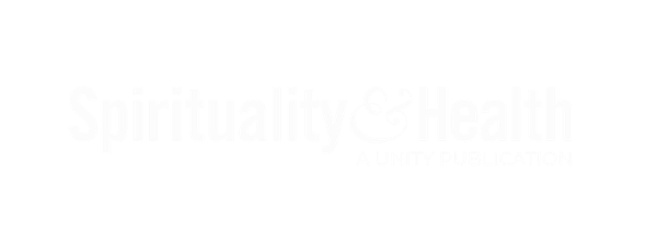 Logo of "Spirituality & Health: A Unity Publication" in white text.
