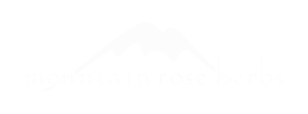 Mountain Rose Herbs logo in white