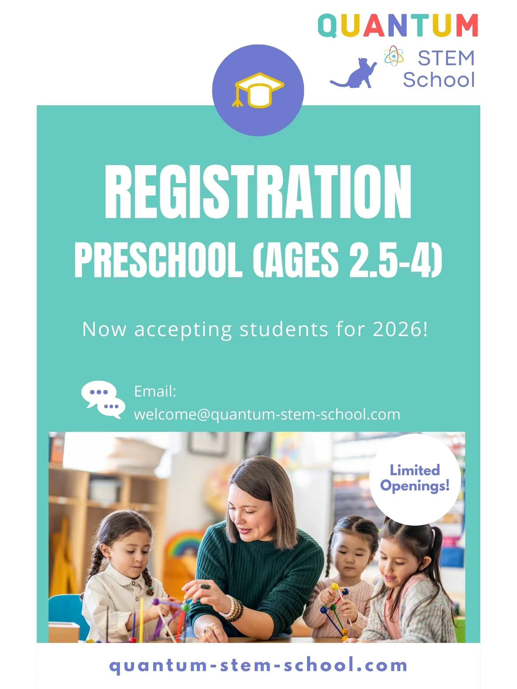 Preschool Registration – 2026–2027 School Year (Ages 2.5–4)