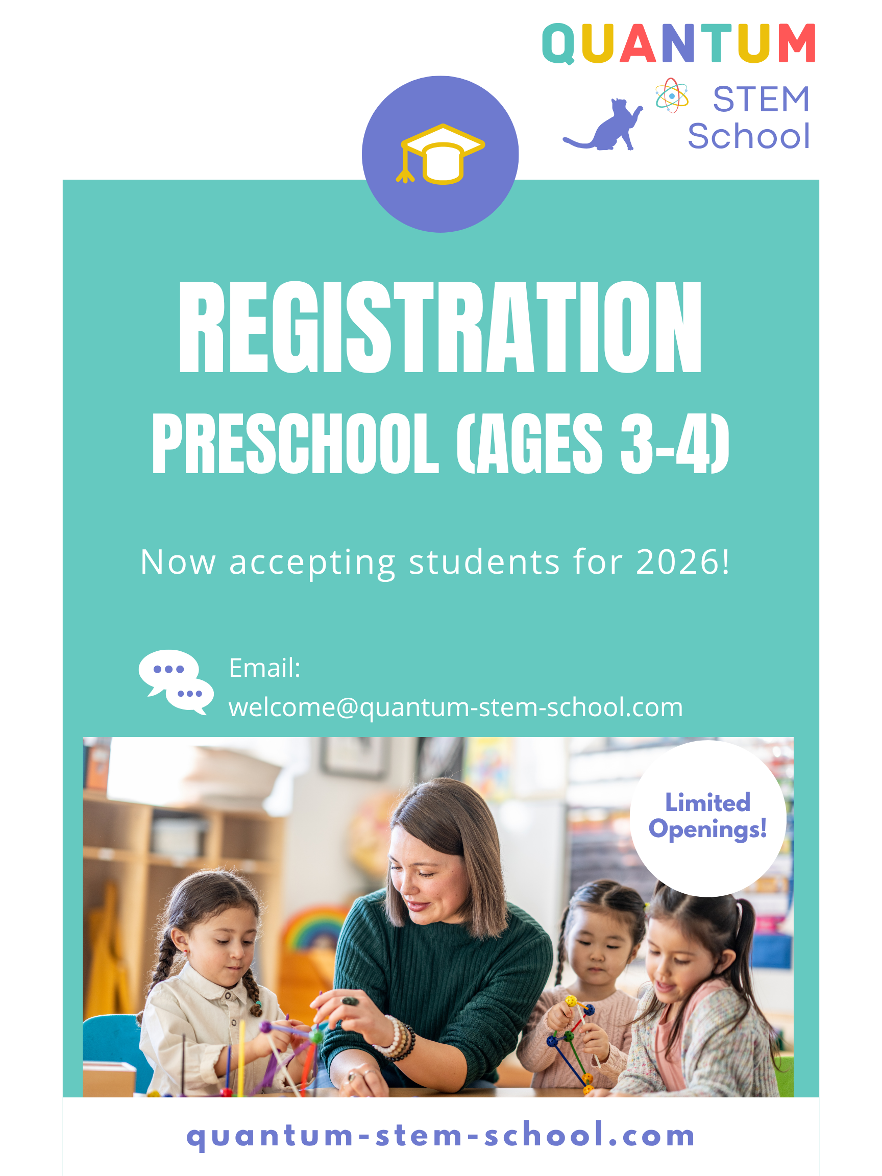 Preschool Registration – 2026–2027 School Year (Ages 3–4)