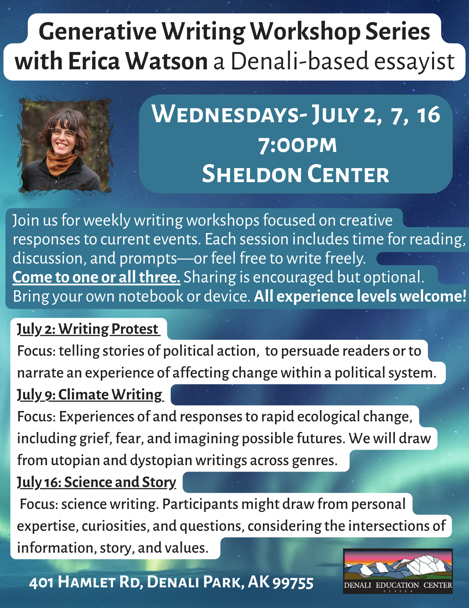 Generative Writing Workshop Series