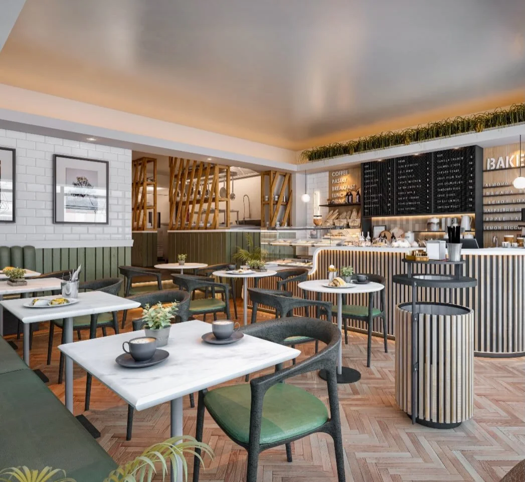 An amazing project we completed last year @cafeteria.cortado near Salford Royal Hospital. We were given a concept picture to create, and I think we delivered 🙂☕️

#createbuilding
#interiordesign 
#cafe 
#construction 
#renovation