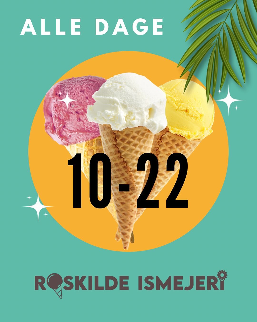 Kristi Himmelfart - med bl&aring; himmel☀️🙏🍦💚
Vi har &aring;bent fra 10-22 i begge butikker, det har vi hver eneste dag - hvor du altid kan k&oslash;be et gavekort til Roskilde Ismejeri, eller bruge et af vore klippekort til is, milkshakes eller l