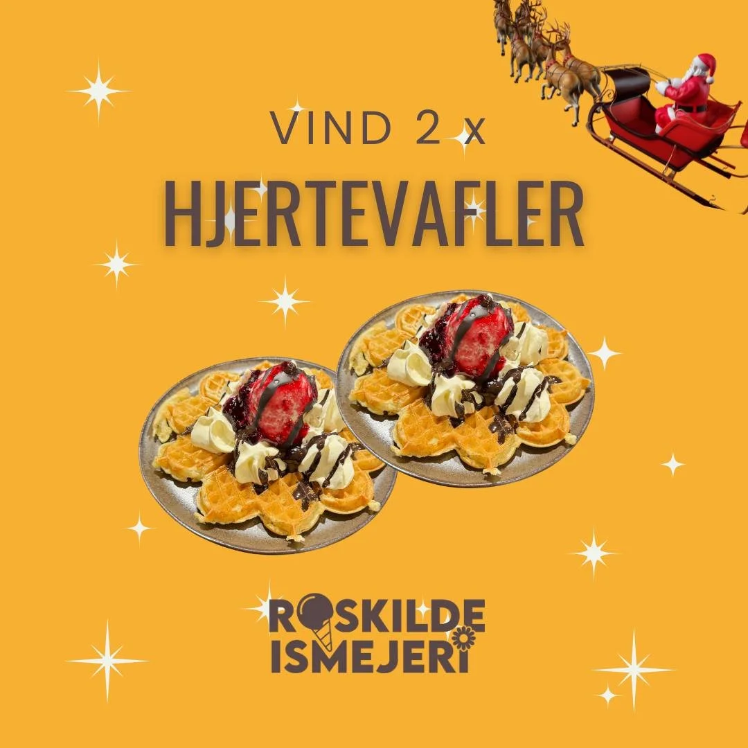 ❤️ KONKURRENCE: VIND 2 x HJERTEVAFLER ❤️

Der er intet som en lun hjertevaffel og lidt ekstra hygge i vinterkulden! Vi finder to heldige vindere, som hver f&aring;r to friskbagte hjertevafler - perfekt til at dele med en ven, k&aelig;resten&hellip; e