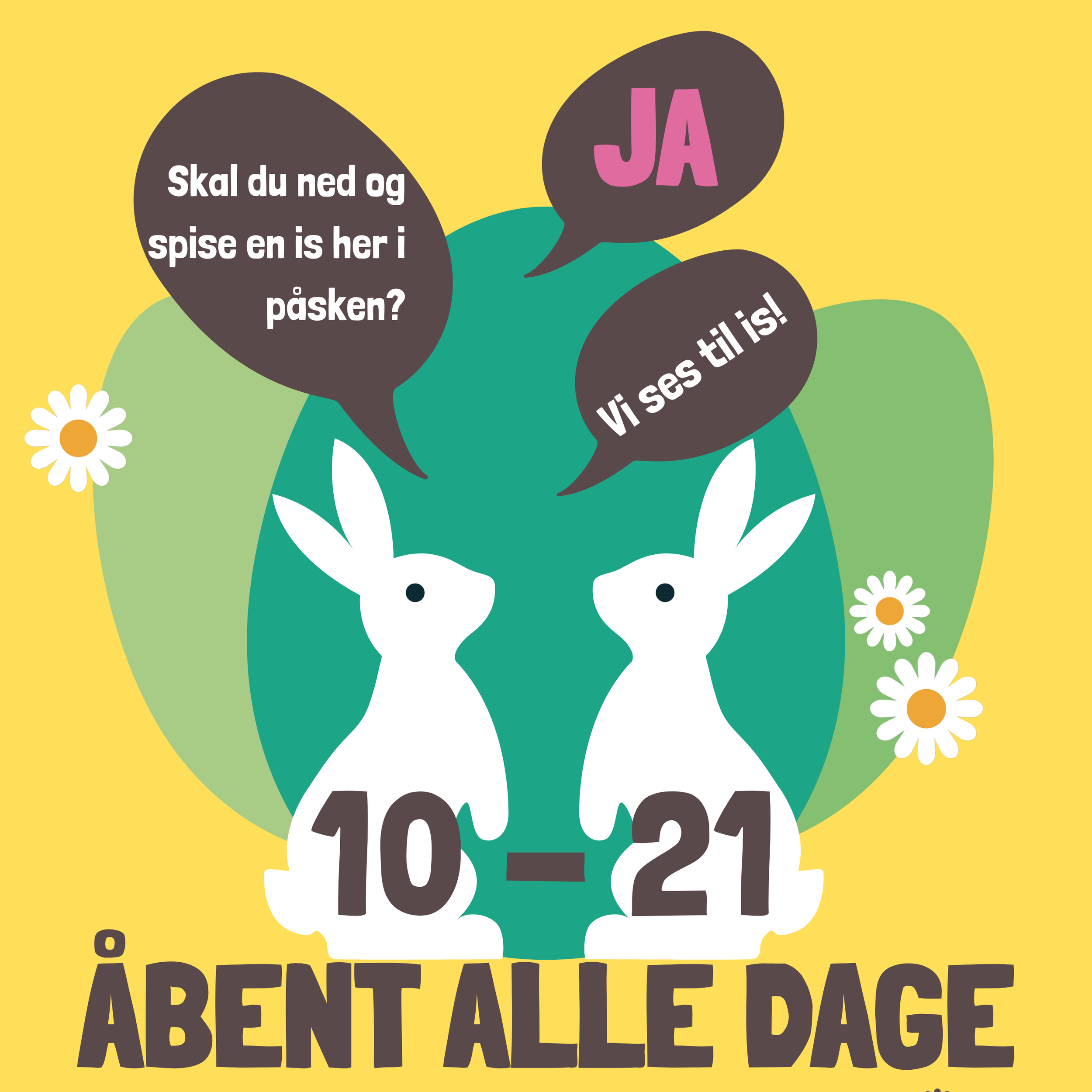 ÅBENT ALLE DAGE I PÅSKEN