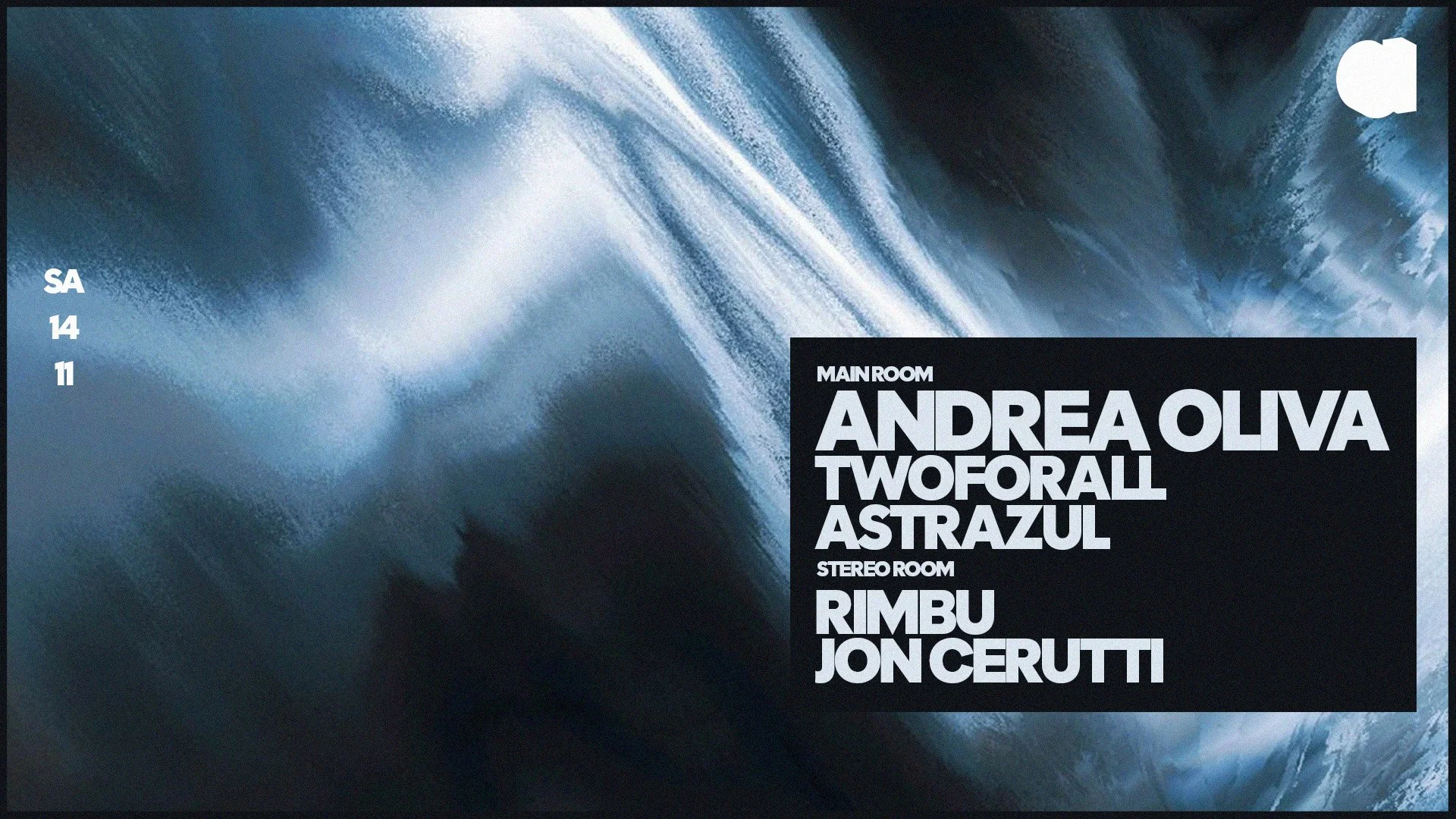 ANDREA OLIVA · TWOFORALL · ASTRAZUL · RIMBU · JON CERUTTI