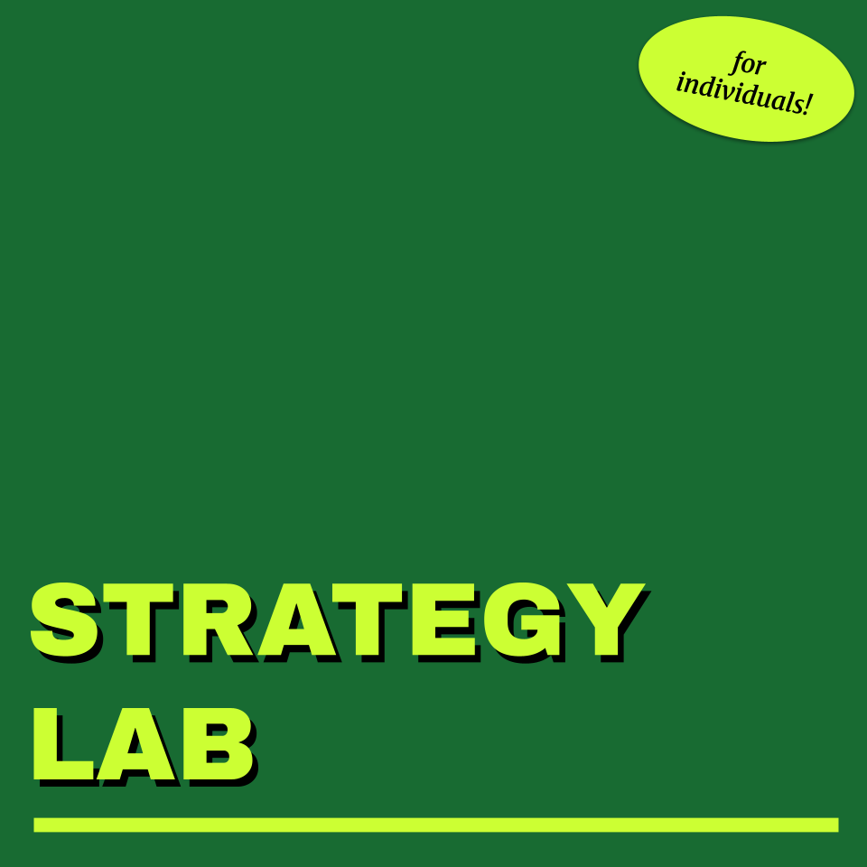Reimagining Engagement: Strategy Lab for Individuals