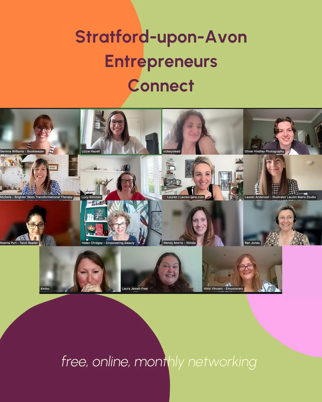 Another gorgeous morning chatting to this lovely lot! 

If you would like to join one of the @stratfordbusinesscommunity free, online networking sessions please message me and I&rsquo;ll send you the link! 

Lx 

#stratforduponavonbusiness #stratford