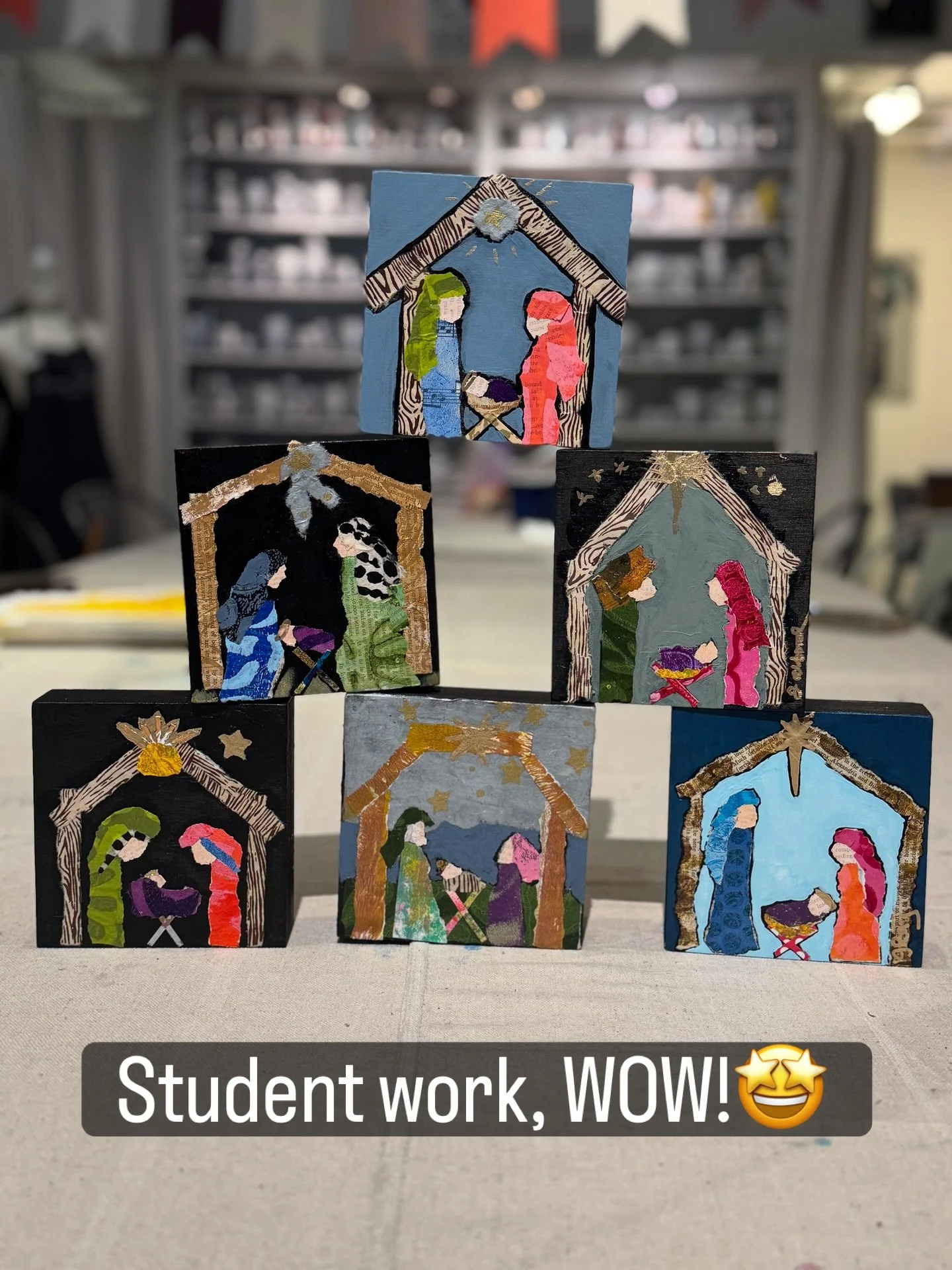 What a great workshop this morning at The Hare and the Hart!

#nativity #artclasses #holidaydecor #lizsnowdenart