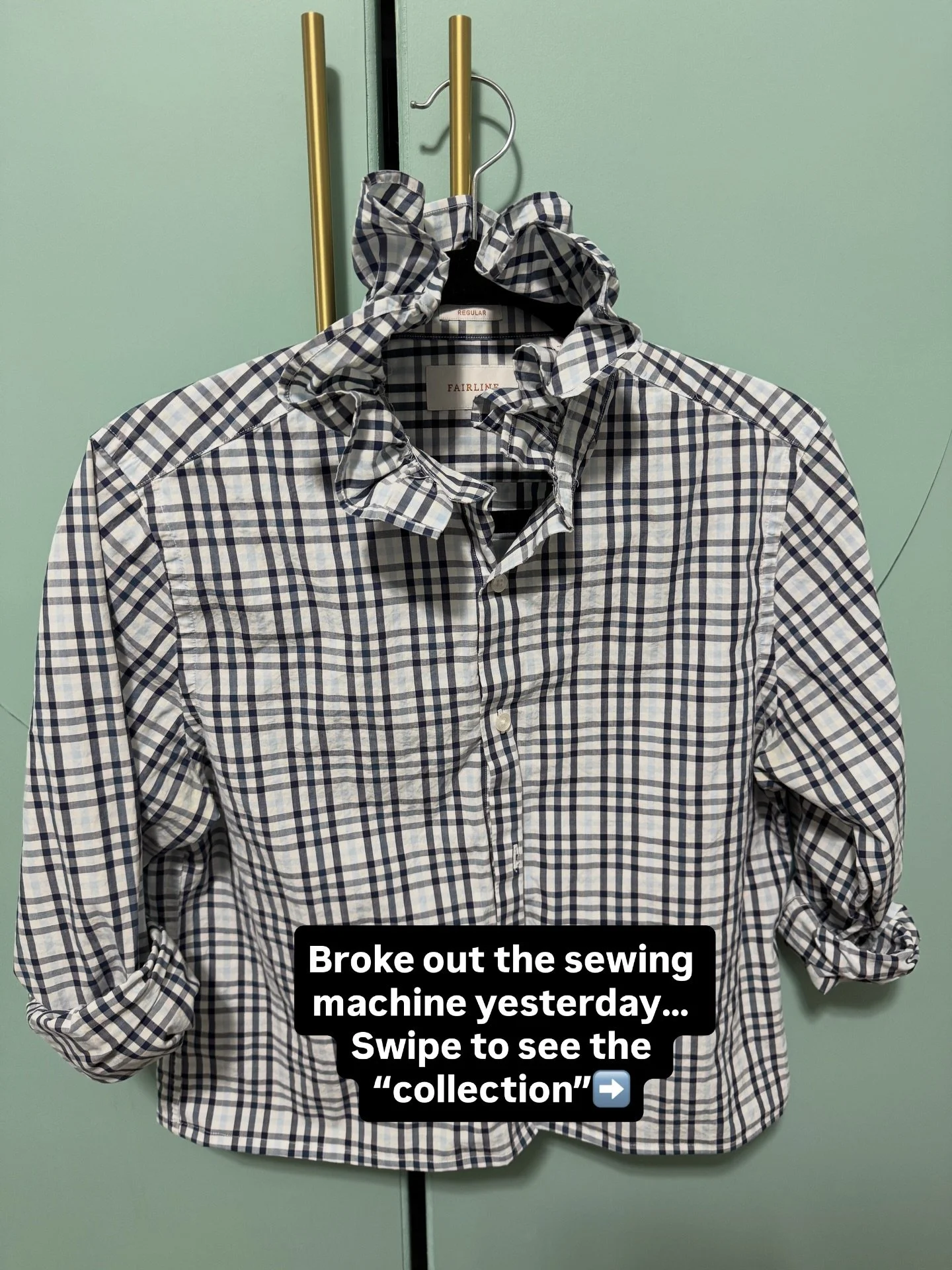 Fun day with the sewing machine.

These were so fun to make and really cute on (no picture because yesterday was a hot yoga/sweatpants kind of day).

I&rsquo;m a little obsessed. I need more shirts so I can mix and match the ruffles. It is surprising