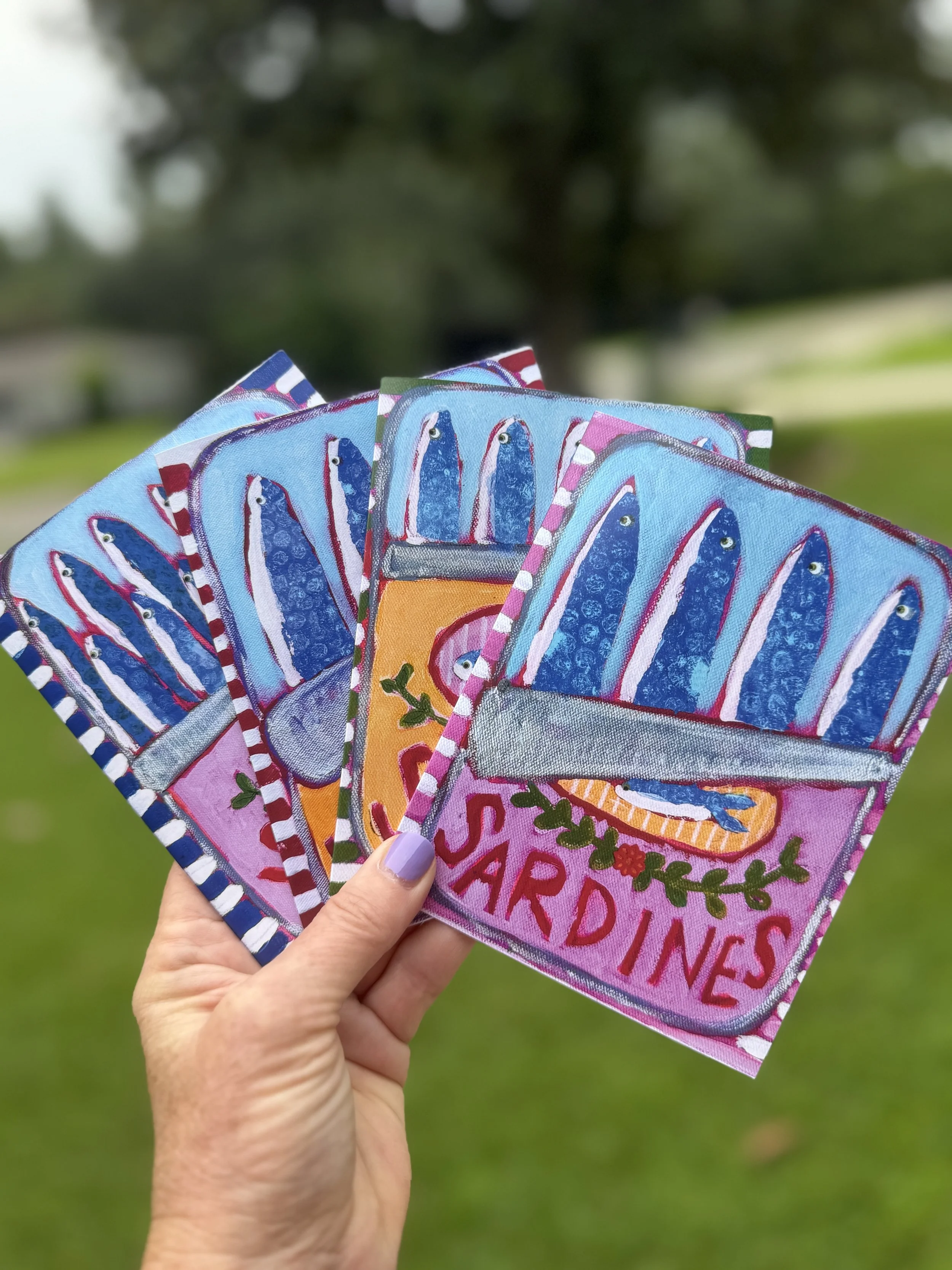 Sardine Notecards