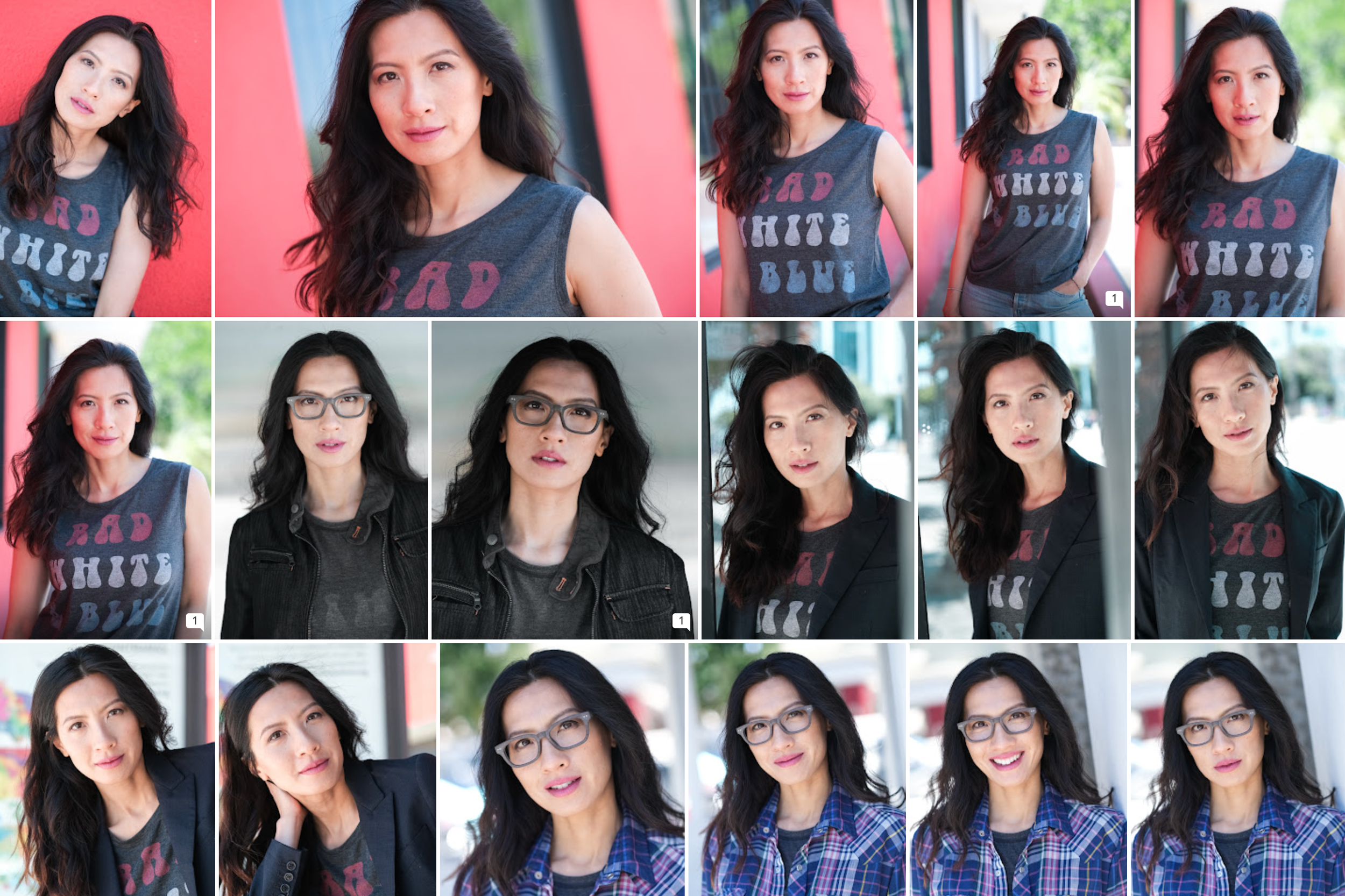 Meiyee Apple Tam headshot proofs options example actor actress asian
