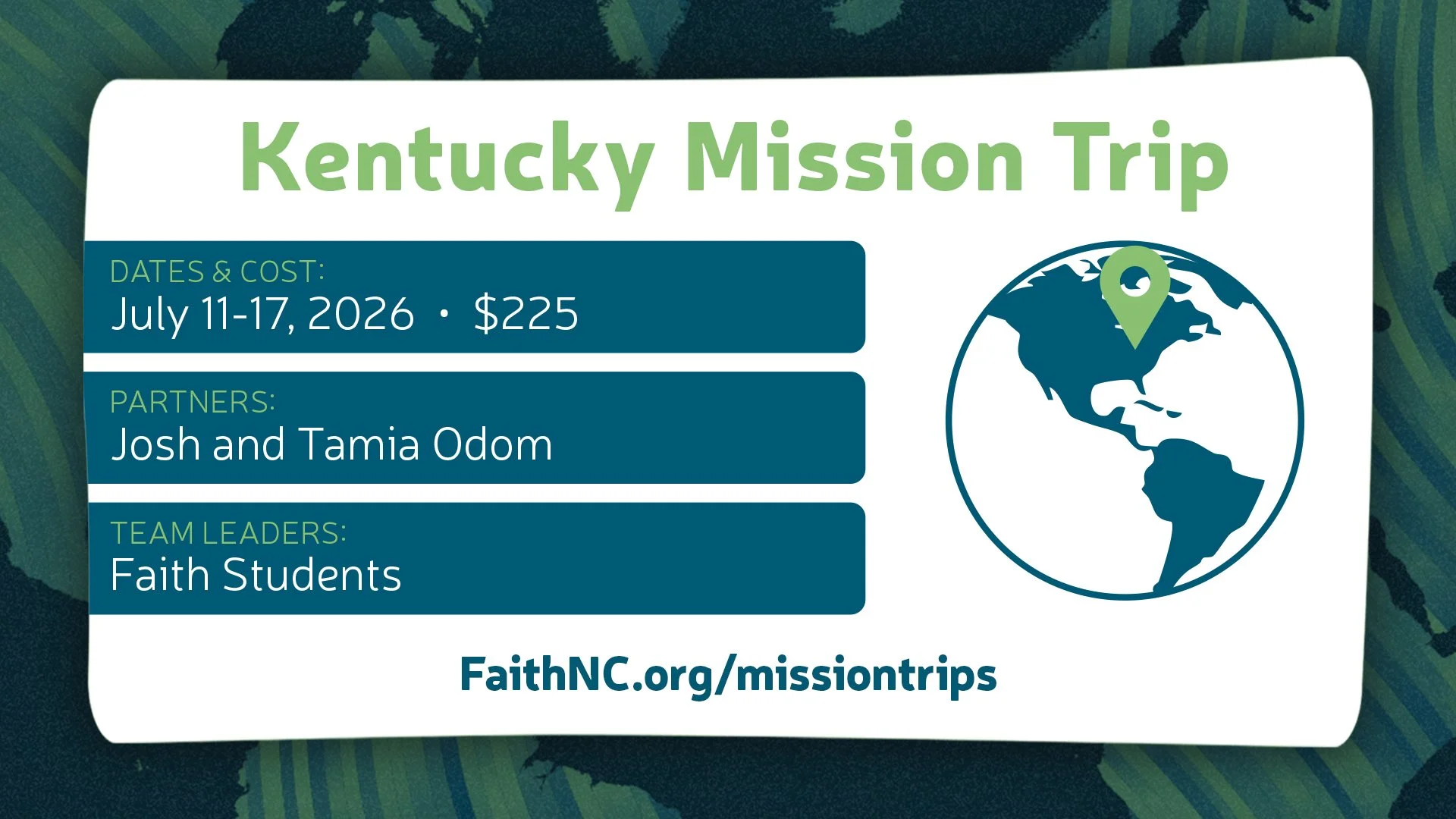 Kentucky (Students) Mission Trip
