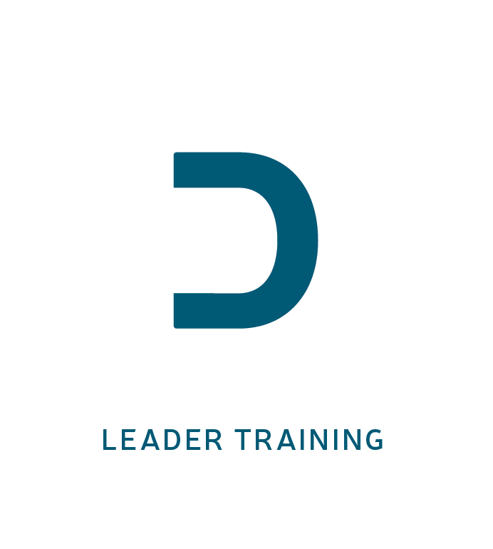 Logo for Deploy Leader Training featuring a stylized letter D and an arrow, with text reading 'DEPLOY LEADER TRAINING'