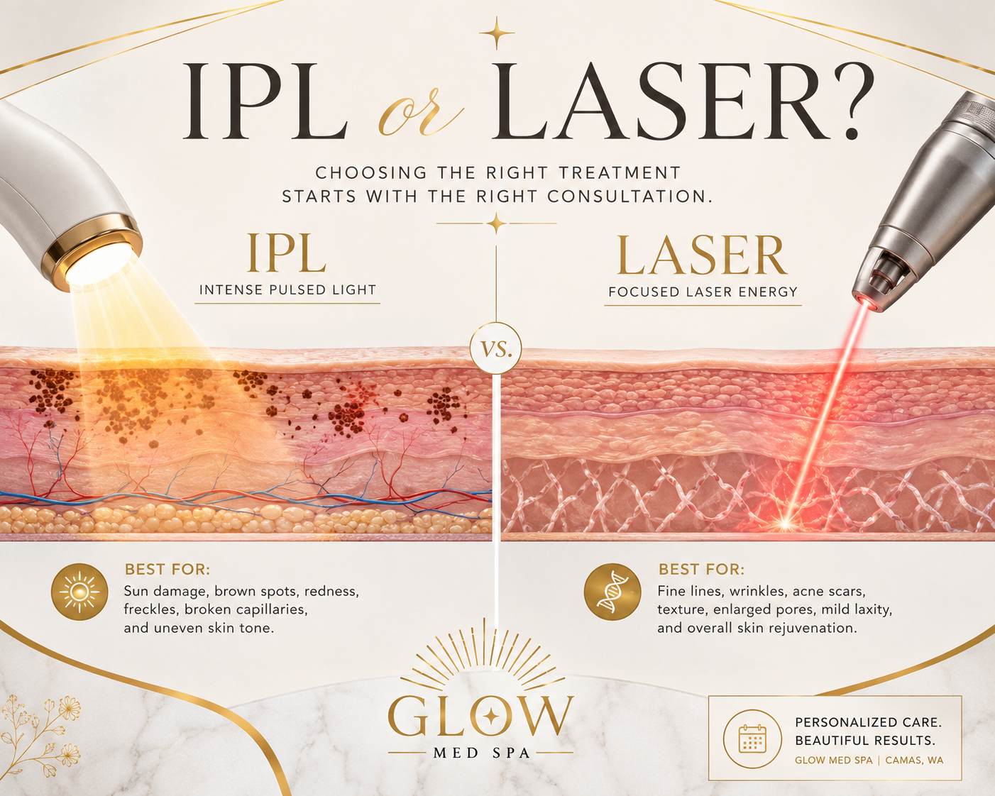 IPL vs. Laser Treatments: What's the Difference?
