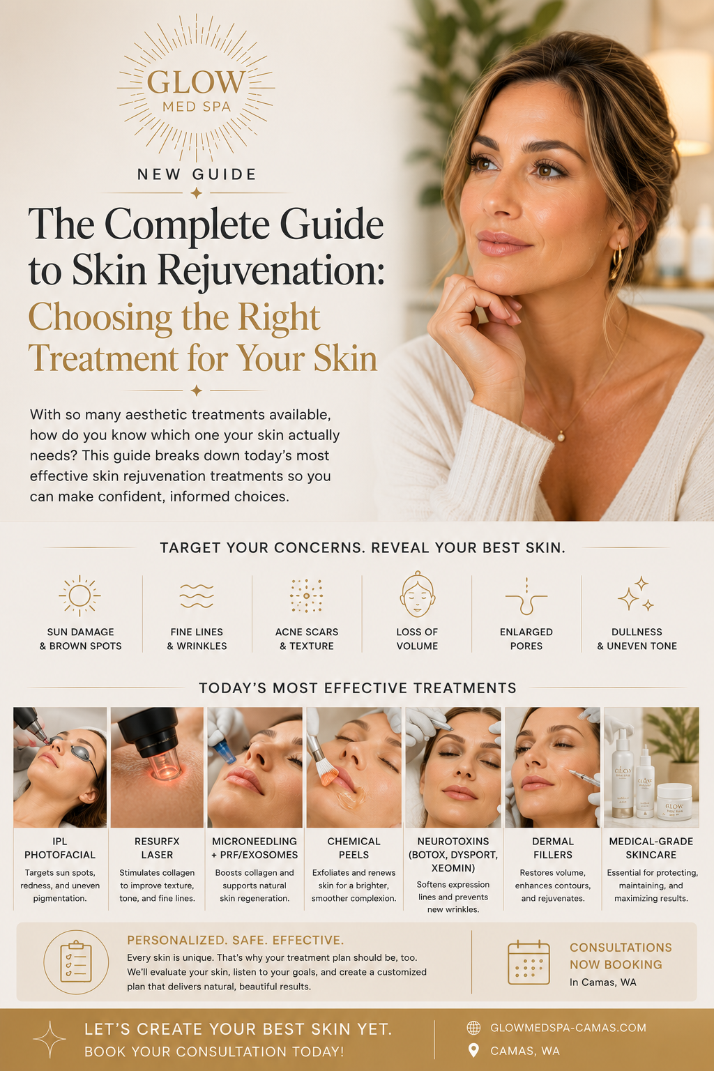 Complete Guide to Skin Rejuvenation Treatments in Camas, WA | Glow Med Spa