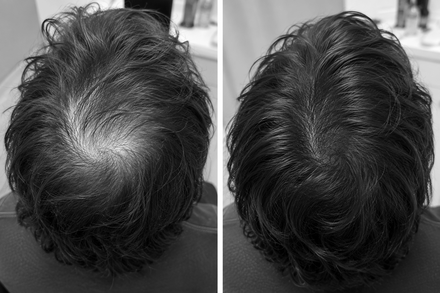 Professional hair restoration treatment at Glow Med Spa in Camas, WA using regenerative therapy to promote thicker, healthier hair growth.