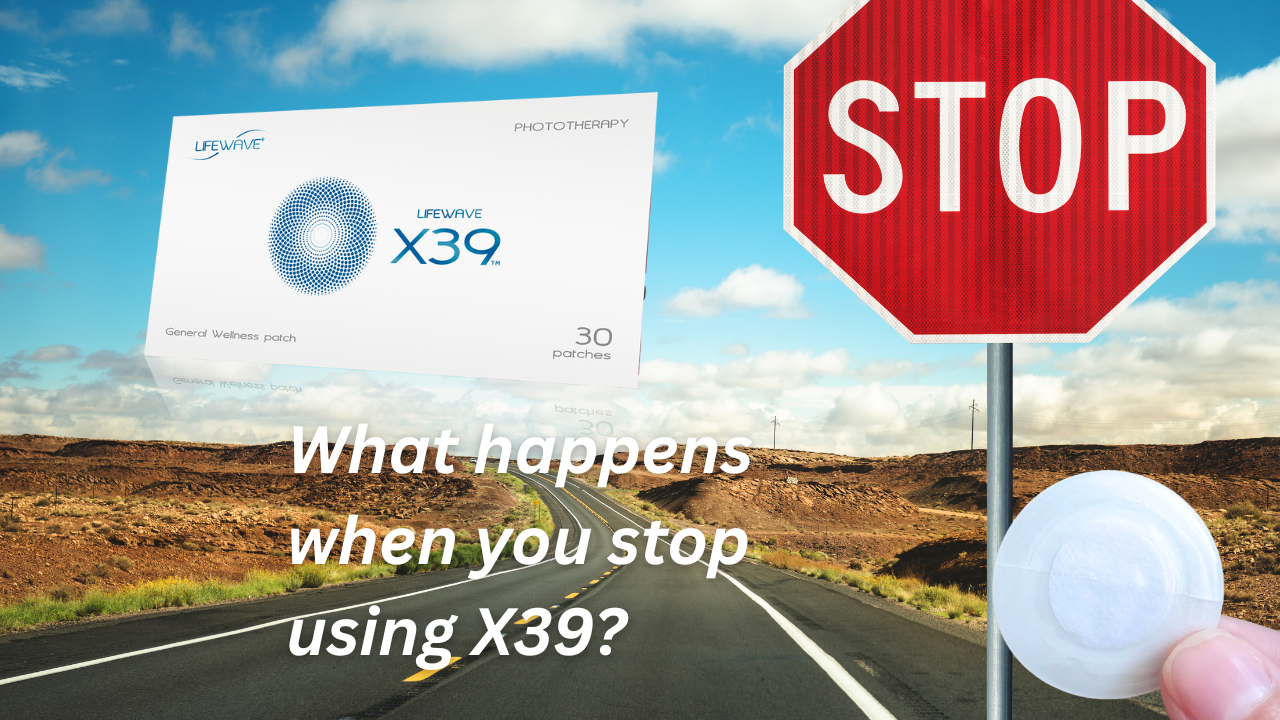 What happens when you stop wearing the X39 patch?