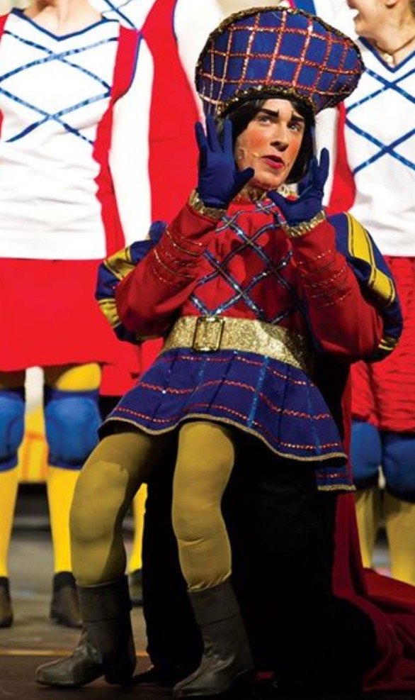 Lord Farquaad in "Shrek: The Musical", Laramie High School, 2015, what are you doing this far back?