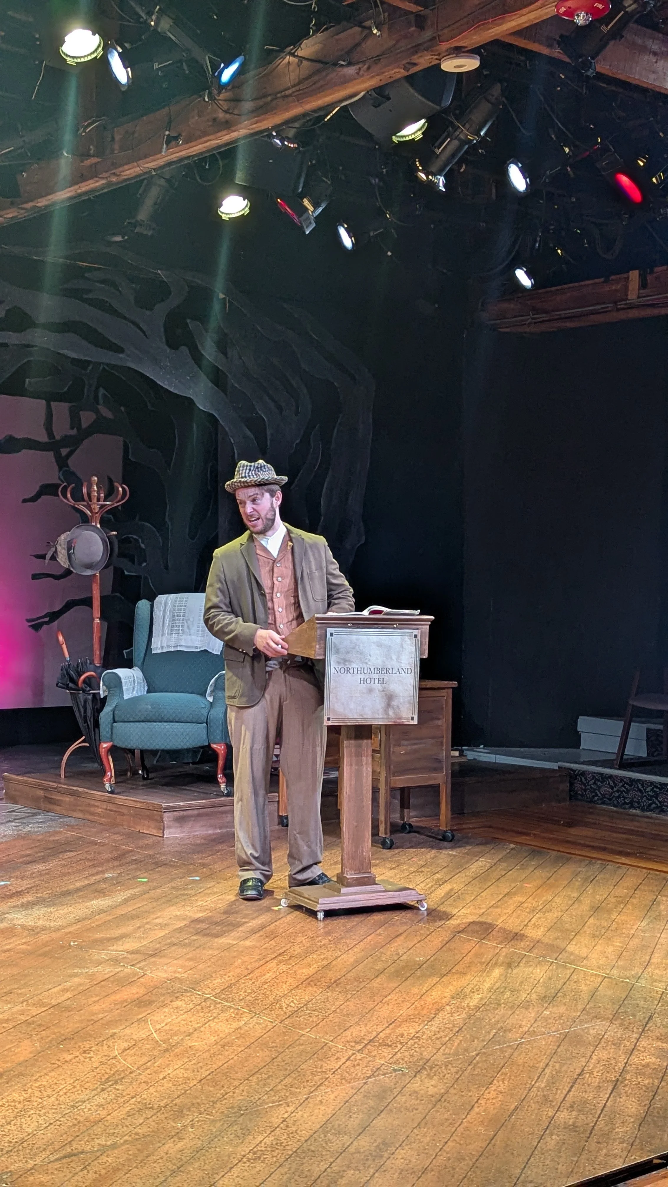 Actor #2 in Baskerville at Cortland Repertory Theater - Photo Credit: Benjamin Wells