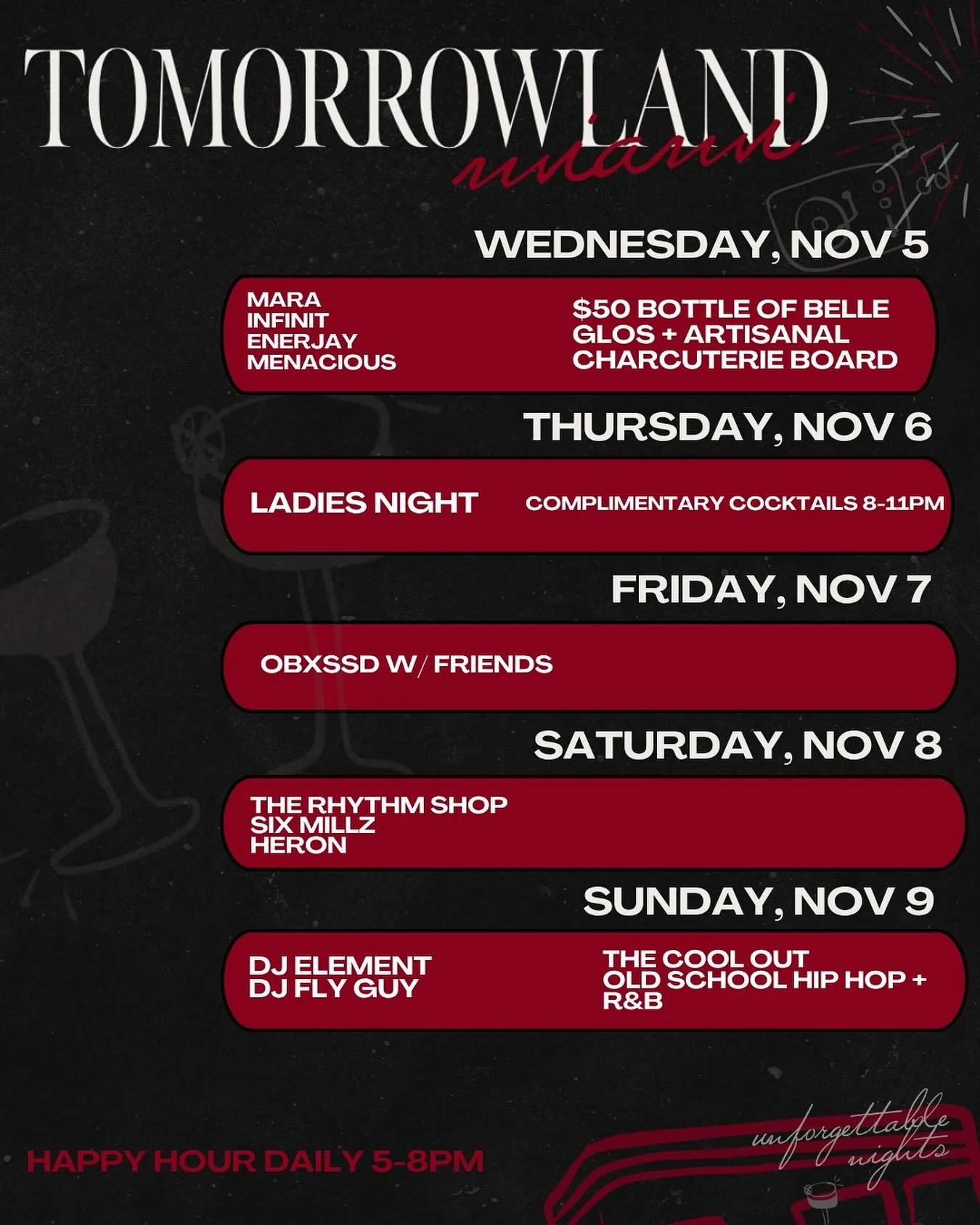 This week&rsquo;s line up