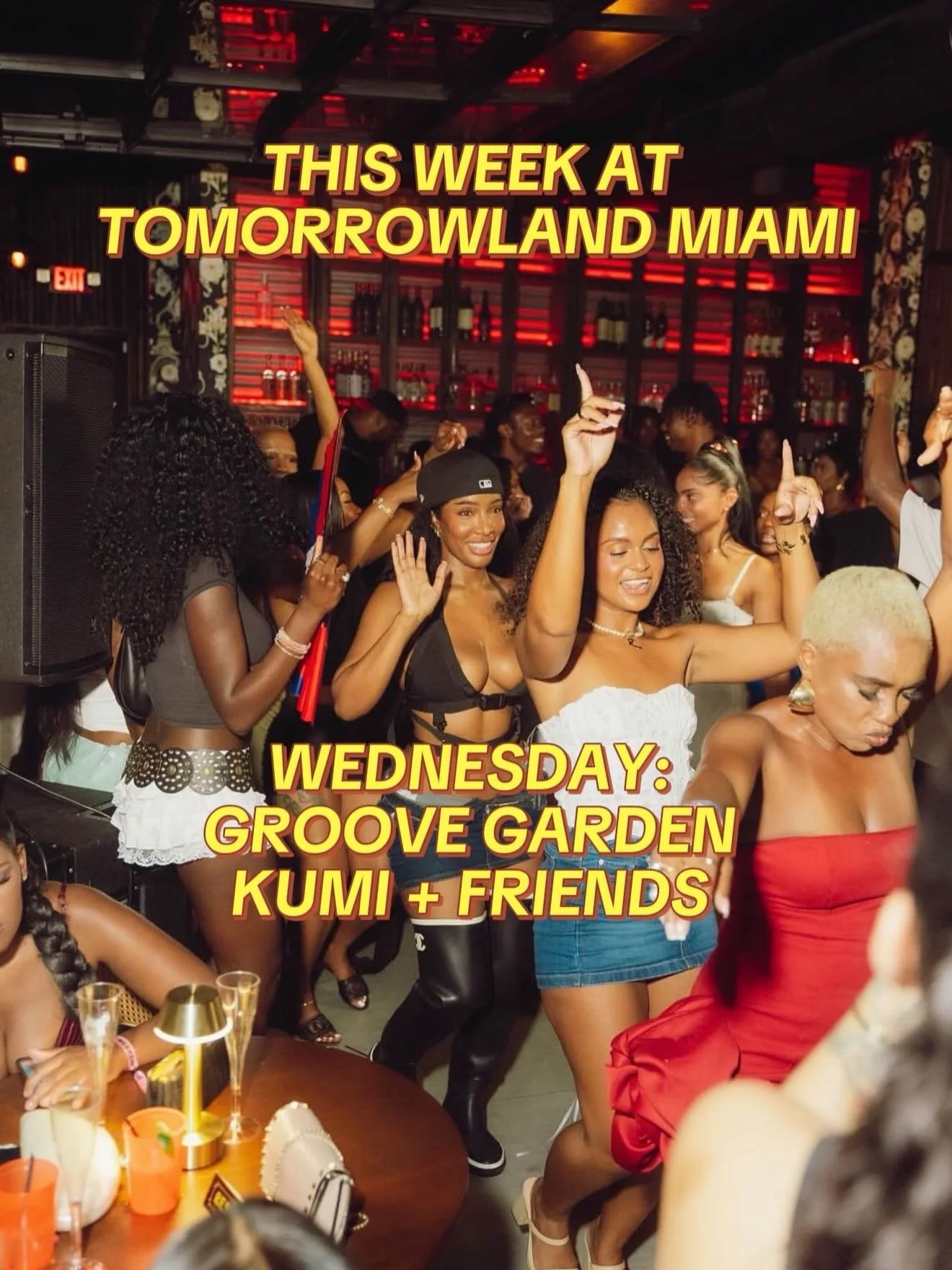 You tell your people, we&rdquo;ll tell our people. Open Wednesday - Sunday / happy hour from 5-8pm every day. 

#tomorrowlandmiami #miamibars #hiphopbars #cocktailbar