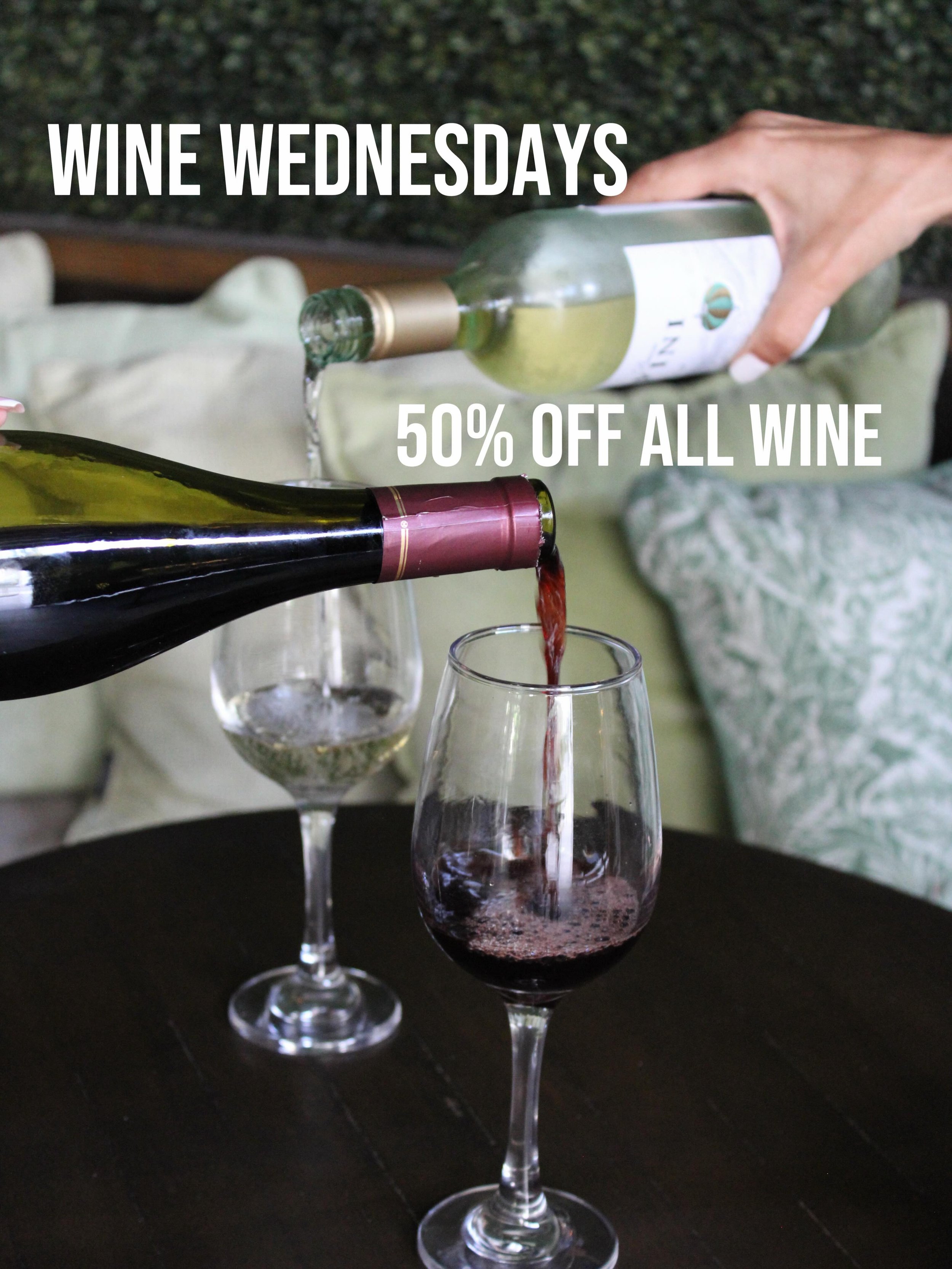 Downtown Miami&rsquo;s favorite mid-week wine deal 👀🍷 Send this to someone you want to grab a glass with. 

#tomorrowlandmiami #winepromo #winewednesdays #downtownmiami #localspot