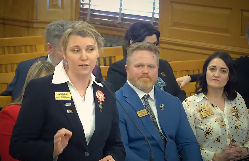 Kansas Teacher of the Year, team members advocate for education issues at Statehouse