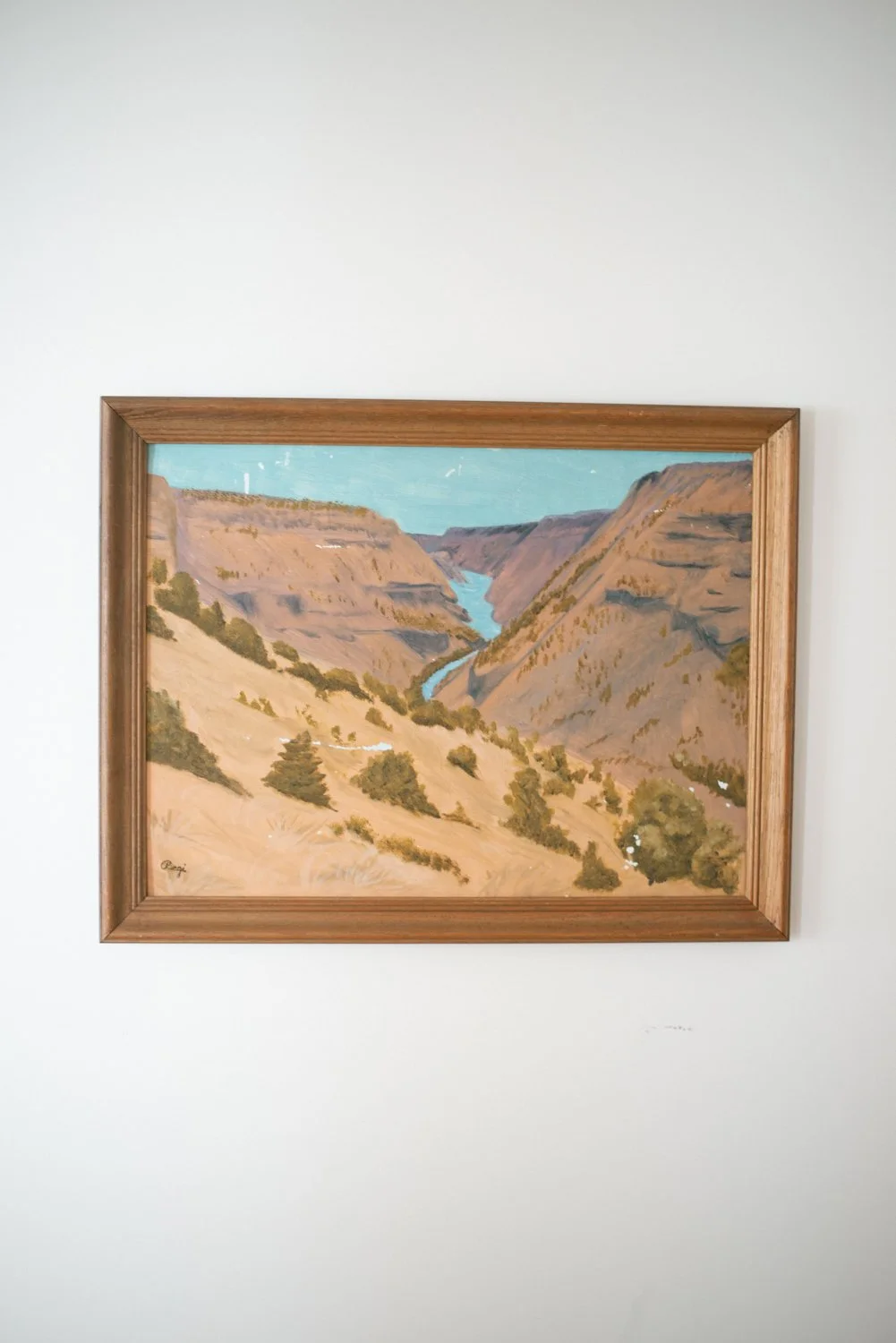 Framed Vintage Landscape Painting *Local JH Delivery Only*