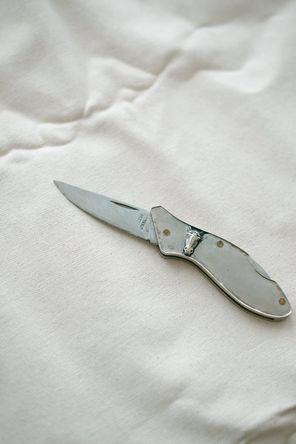 Vintage Engraved Pocket Knife