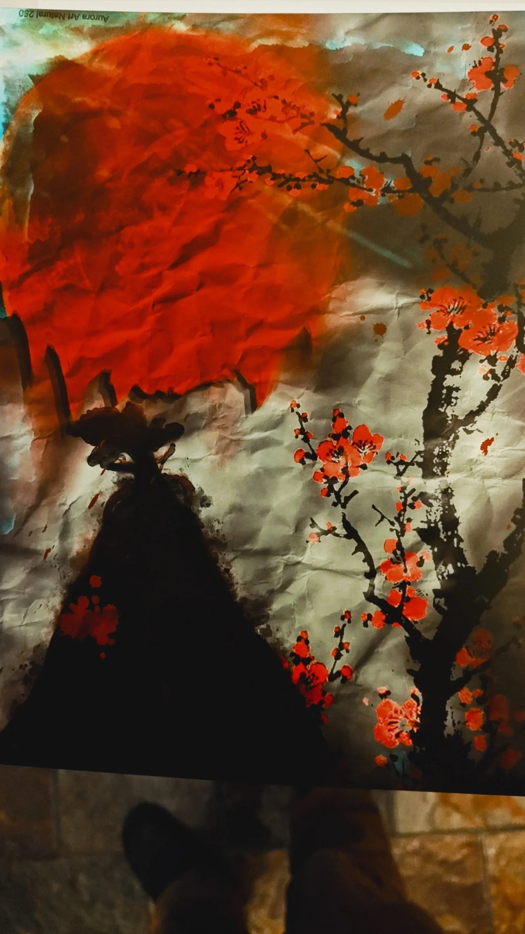 Red moon Poster 11 X 17"