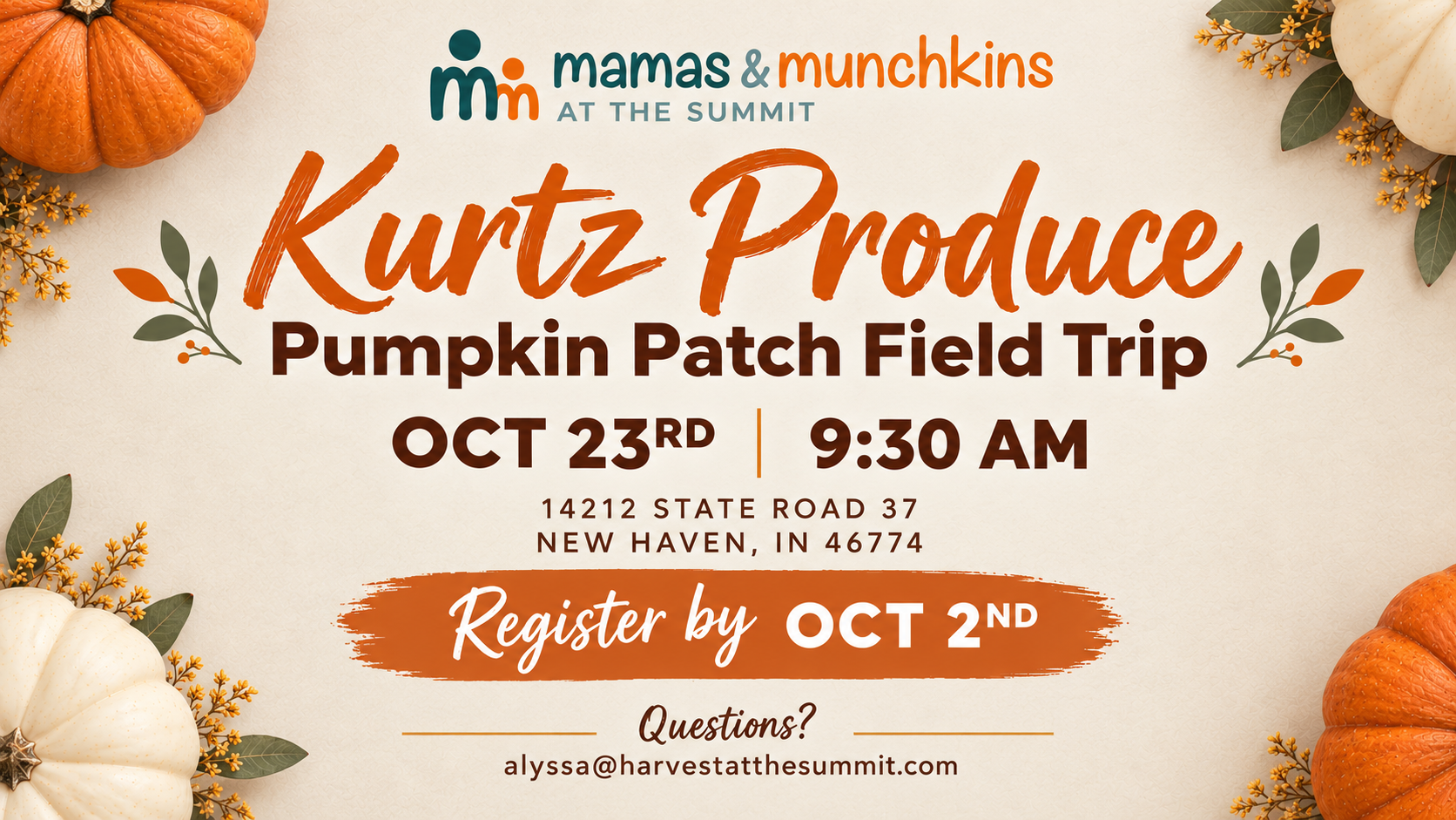 Mamas & Munchkins at Kurtz Pumpkin Patch!