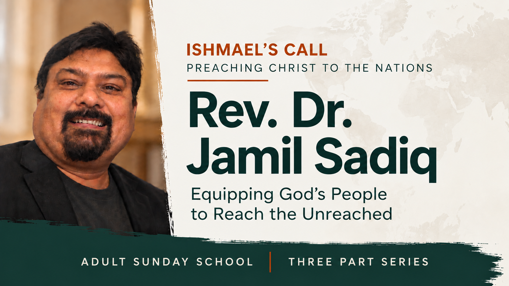 Adult Sunday School - Three Part Series
