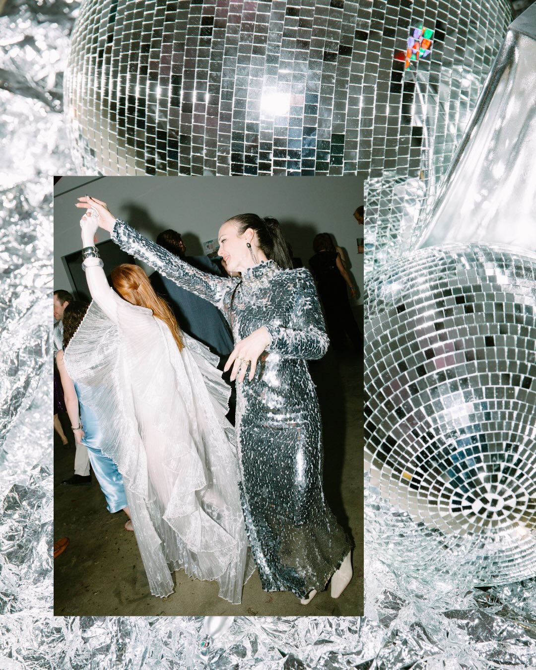 The chrome drenched disco fever dream of my wildest dreams celebrating @stef.ashlen and my one year anniversary. (Second) best day of my life. Thank you to everyone who helped make our idea come to life, to my best friend @am_scharf for helping me ta