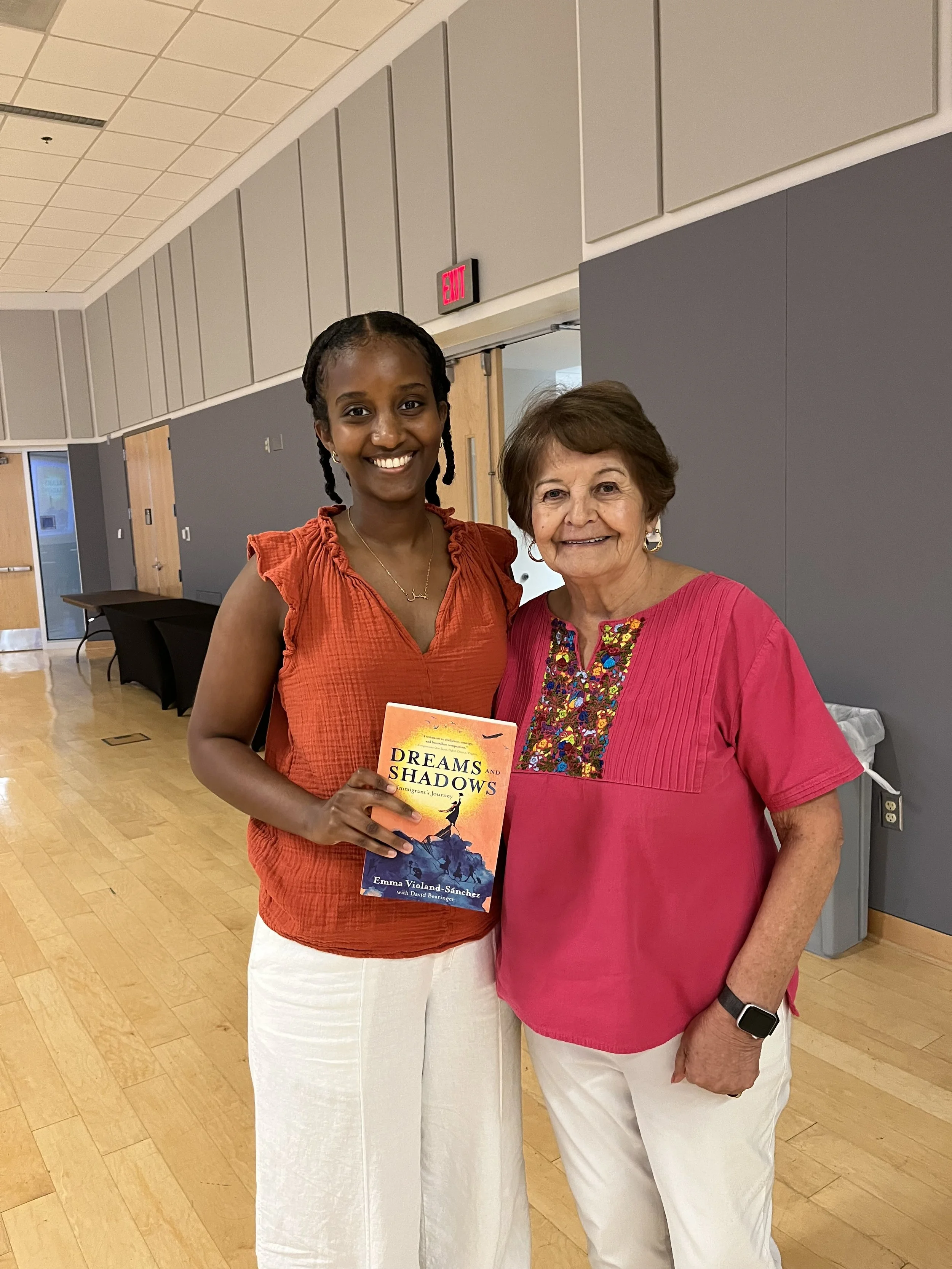 Emma and Iman after the Dream Summit event.